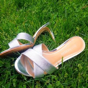 Enzo Angiolini • Women's Silver Metallic Dancing Fancy Sexy High Heel Shoes 5